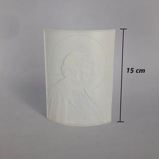 Papa Giovanni II - Litofania Religiosa, 15 cm