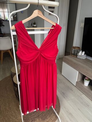 Vestido fiesta asos premamá rojo