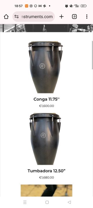 Conga 11, 75" de Fibra de Carbono