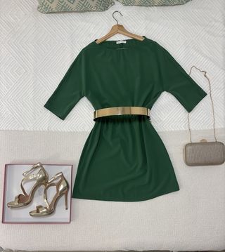 Vestido fiesta verde