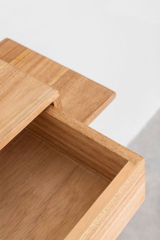 Set comodini da parete in legno Harald