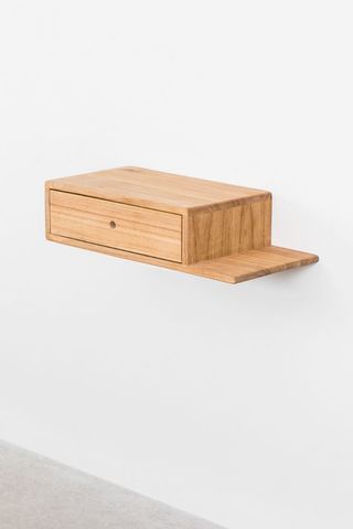 Set comodini da parete in legno Harald
