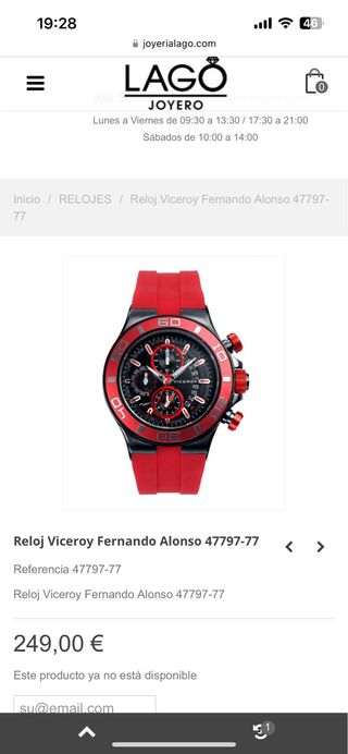 Reloj viceroy edicion fernando alonso