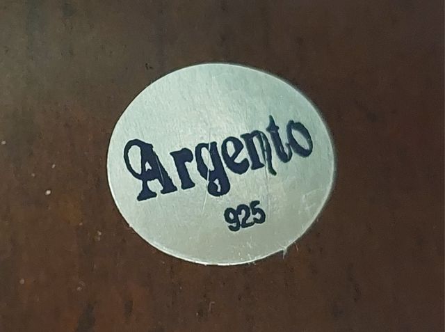 Orologio sveglia da tavolo vintage in argento