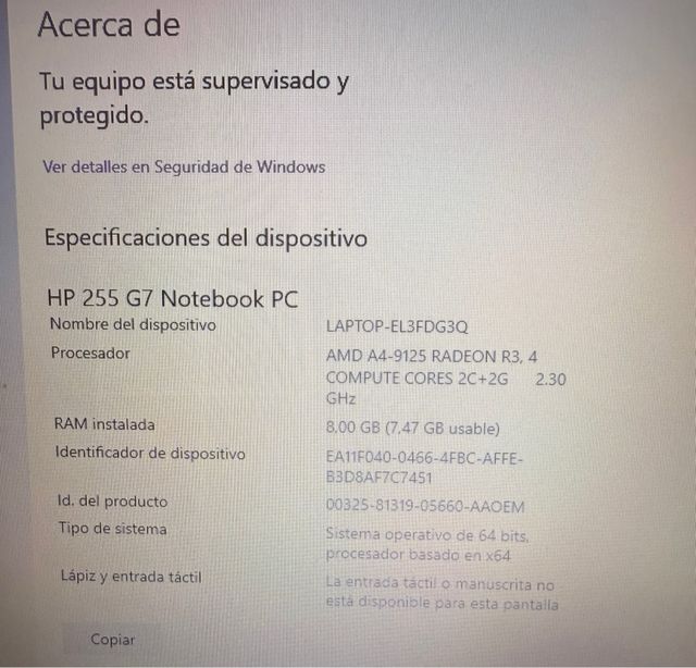 Hp 255 G7 Notebook
