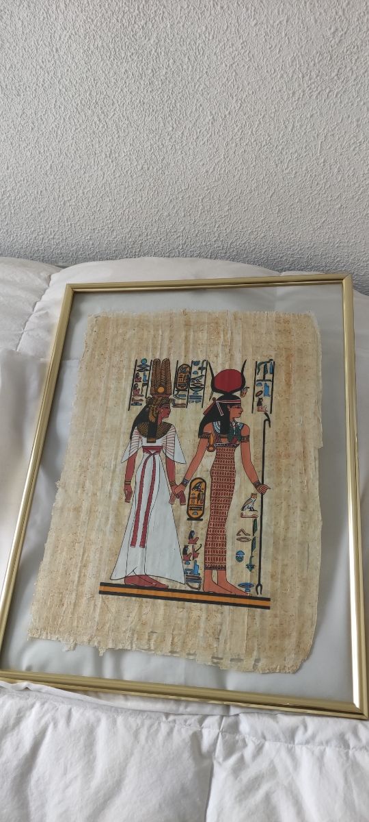 Cuadro de papiro egipcio