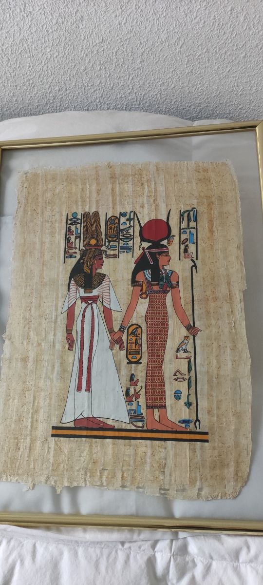 Cuadro de papiro egipcio