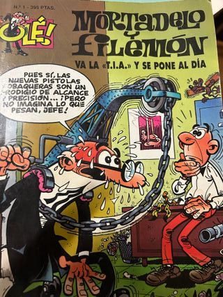 Tebeos Mortadelo y Filemón.