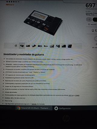 Guitarra midi y procesador Midi