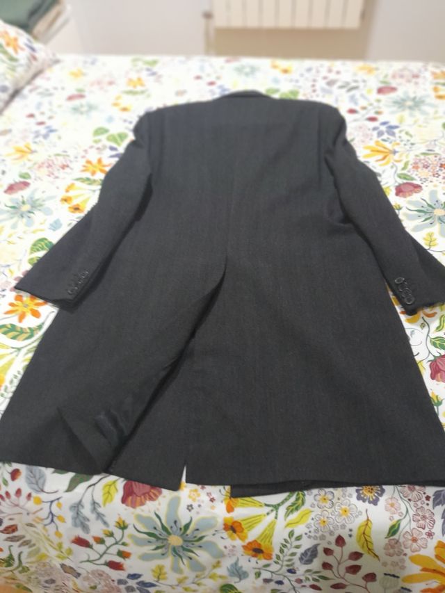 Abrigo largo gris marengo