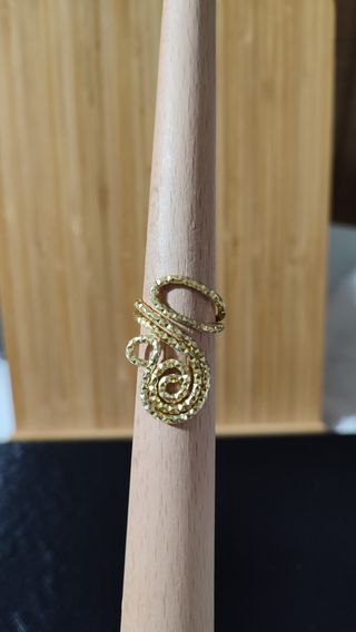 Anello regolabile dorato 