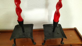 Candelabros hierro forjado 
