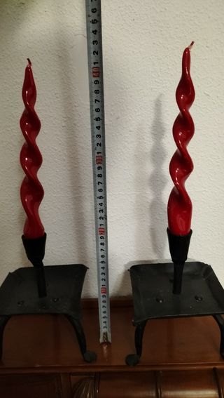Candelabros hierro forjado 