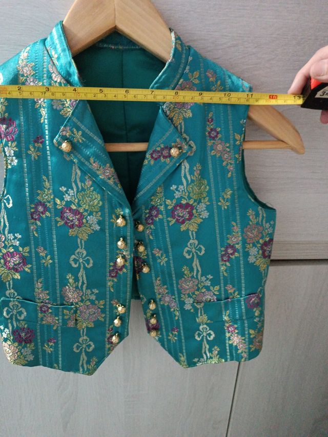 Lote chaleco, faldón fallero.