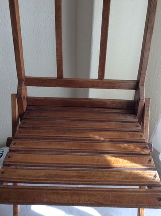 ANTIGUA SILLA DE TIJERA DE COLEGIO INFANTIL