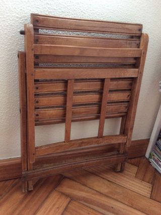 ANTIGUA SILLA DE TIJERA DE COLEGIO INFANTIL