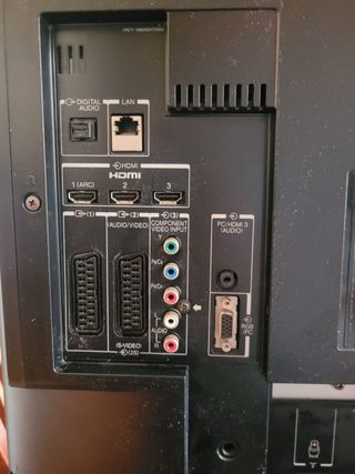 Televisor y soporte
