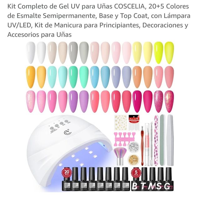 NUEVO UÑAS: 20 esmaltes, lampara LED...