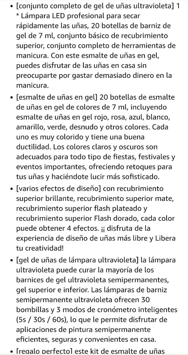NUEVO UÑAS: 20 esmaltes, lampara LED...
