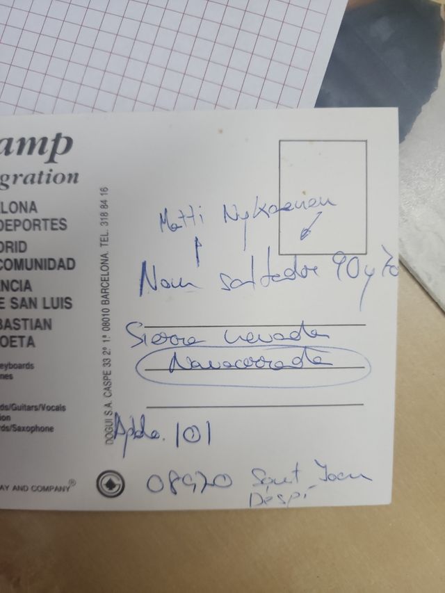SUPERTRAMP TARJETA PROMOCIONAL GIRA 88