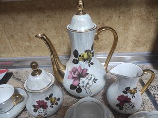 Juego de café cerámica vintage