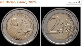 N.  1 MONETA  2 EURO SAN MARINO  2020-
