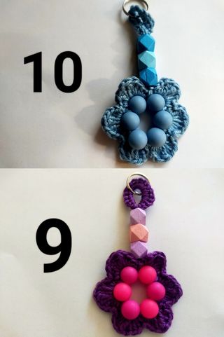 1 Portachiavi o ciondolo all'uncinetto