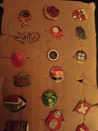 Lote de 23 insignia original vintage