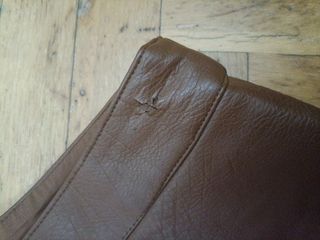 Falda polipiel flores stradivarius