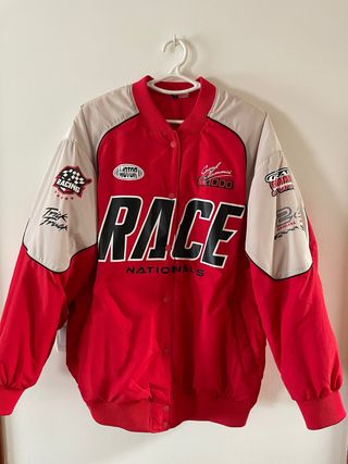 chaqueta racing oversize