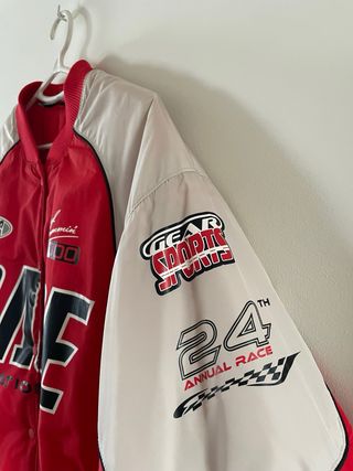 chaqueta racing oversize