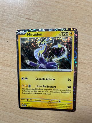 Carta pokemon Miraidon Holográfica