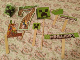Kit cumpleaños Minecraft 