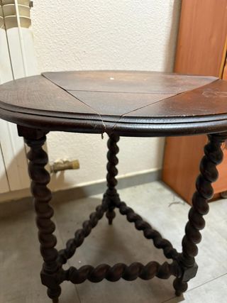Mesa de cricket pañuelo antigua 