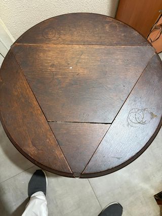 Mesa de cricket pañuelo antigua 