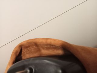 Chaqueta de piel cortefiel  color camel