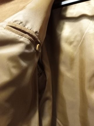 Chaqueta de piel cortefiel  color camel