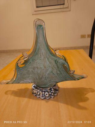 portatovaglioli in vetro di Murano