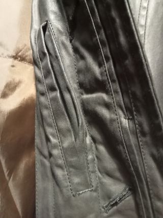 Abrigo Zara color antracita poliuretano / algodon