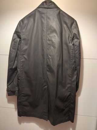 Abrigo Zara color antracita poliuretano / algodon