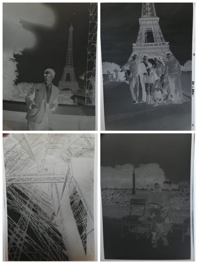 *Lote de negativos antiguos en París, años 60