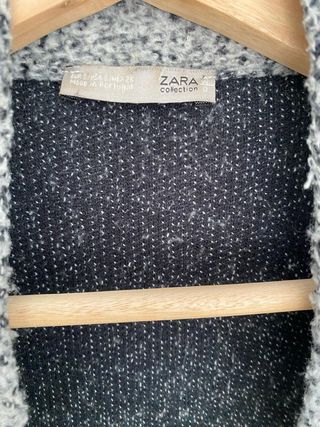 Chaquetón Zara largo jaspeado