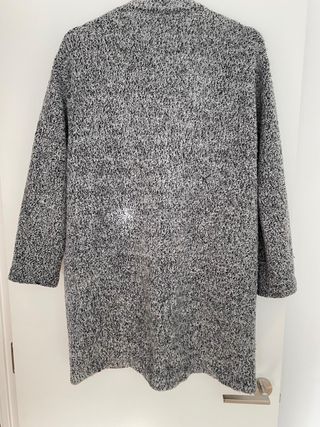 Chaquetón Zara largo jaspeado