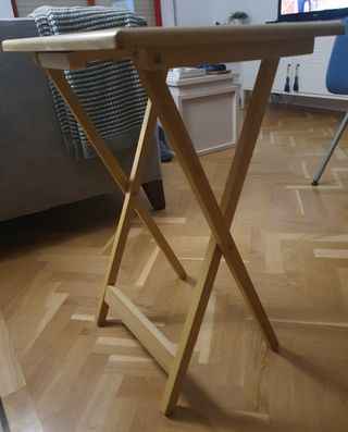 Mesa auxiliar plegable - Color crema