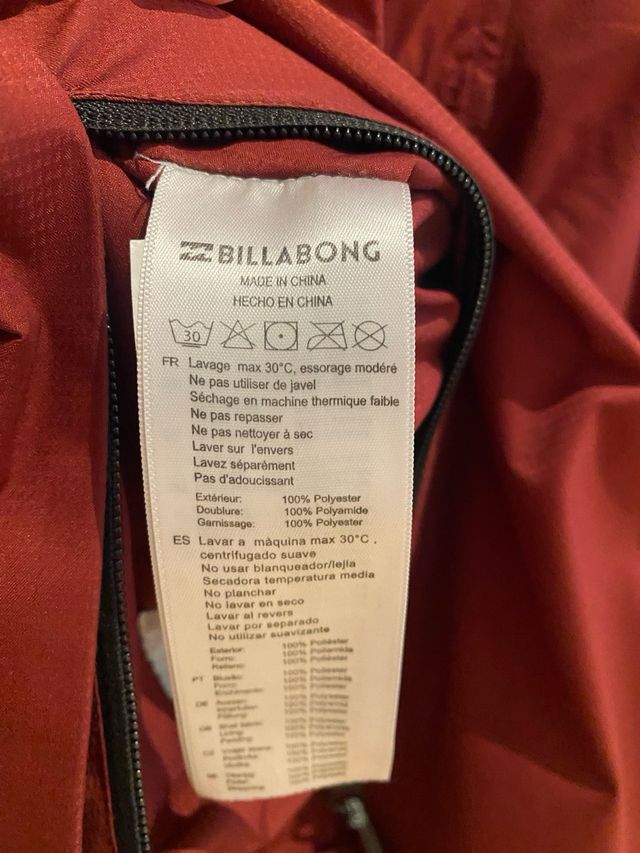 Cazadora reversible Billabong 14 años