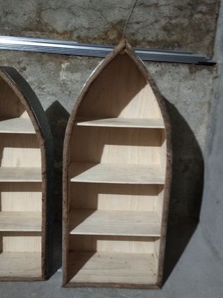 Trio muebles estantería barcas grandes