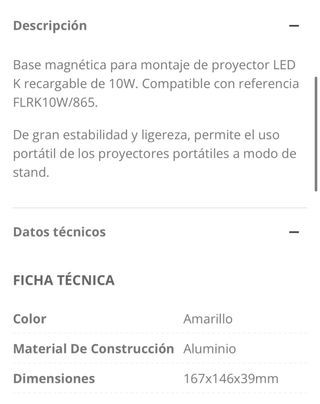 Base para proyector LED