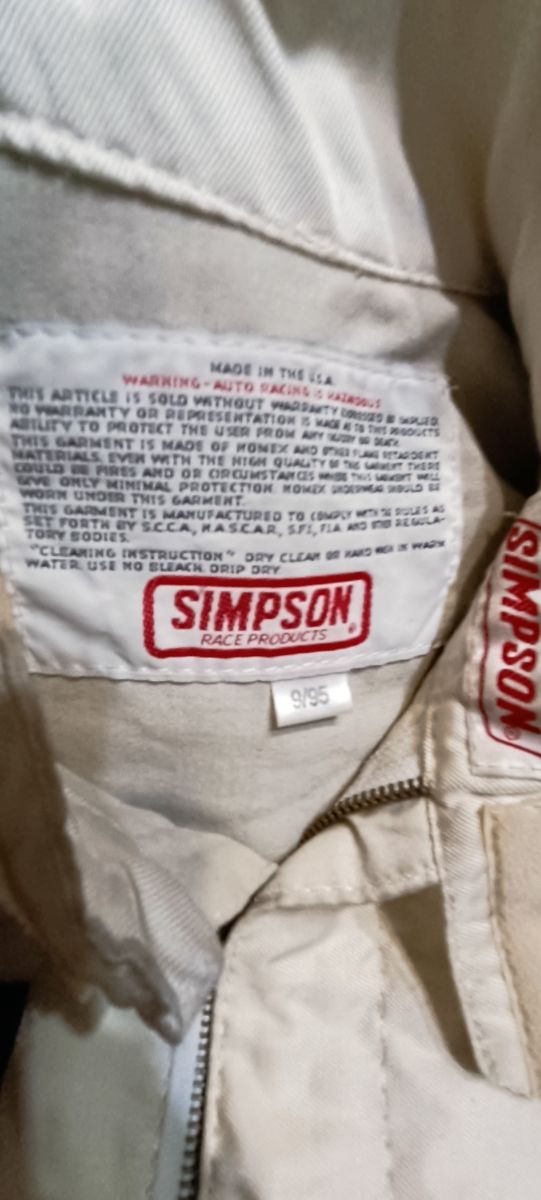 Tuta da corsa vintage Simpson