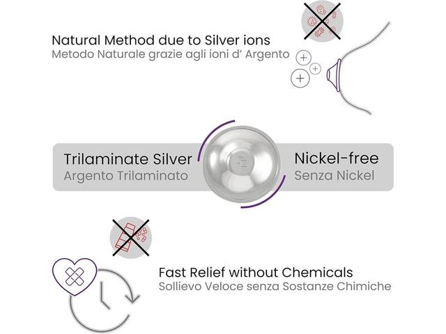 Pezoneras de Plata para Lactancia COVERbasics