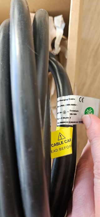 EVBox CableCarga Elvi 3Ph-16A 6m Type 2